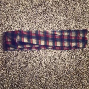 Flannel infinity scarf